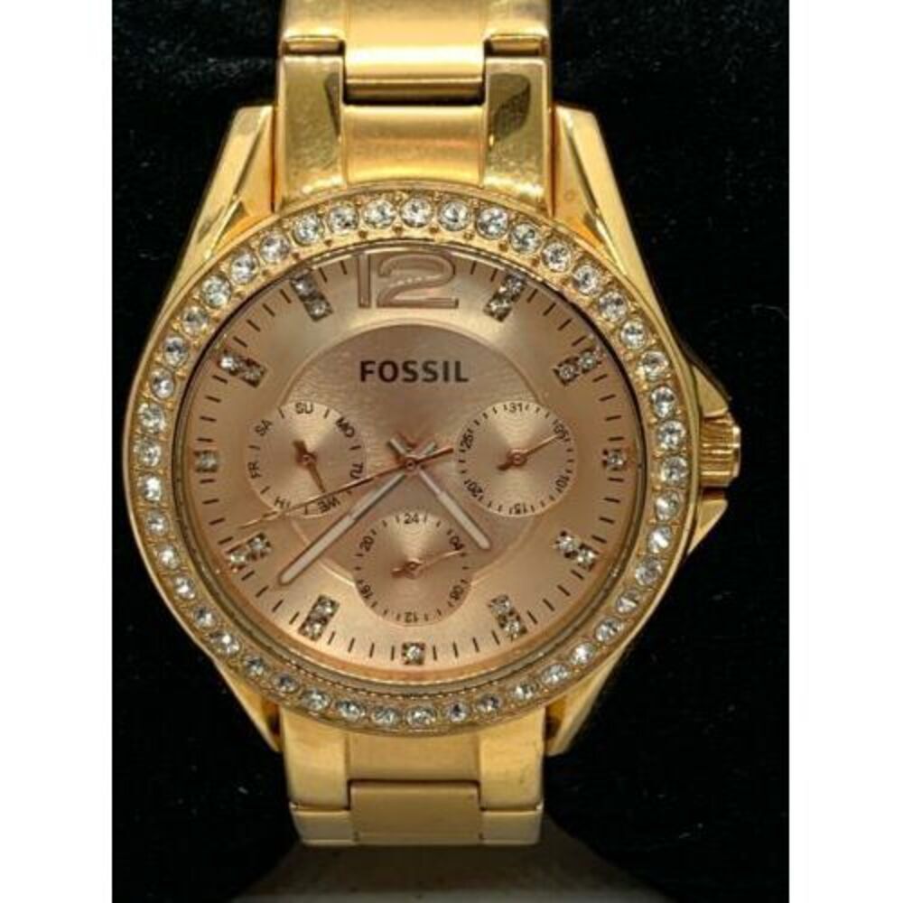 Fossil ES2811 Women's Watch Multifunction Rose Gold Stainless Steel 38mm D991